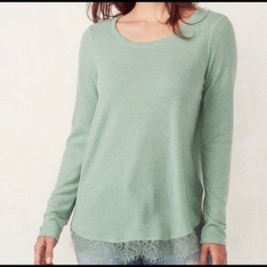 Lauren Conrad Long Sleeve Shirttail Tunic